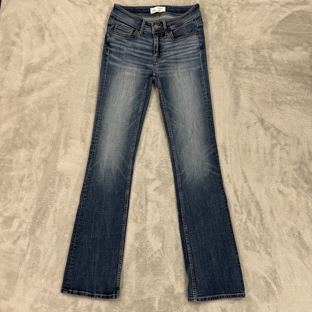 BKE Payton Universal Fit Mid-Rise Boot Cut Jeans Women's 25x33.5 Denim Stretch